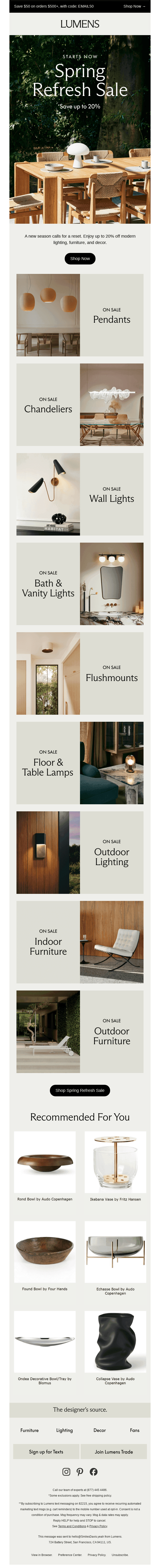 On Now: Spring Refresh Sale