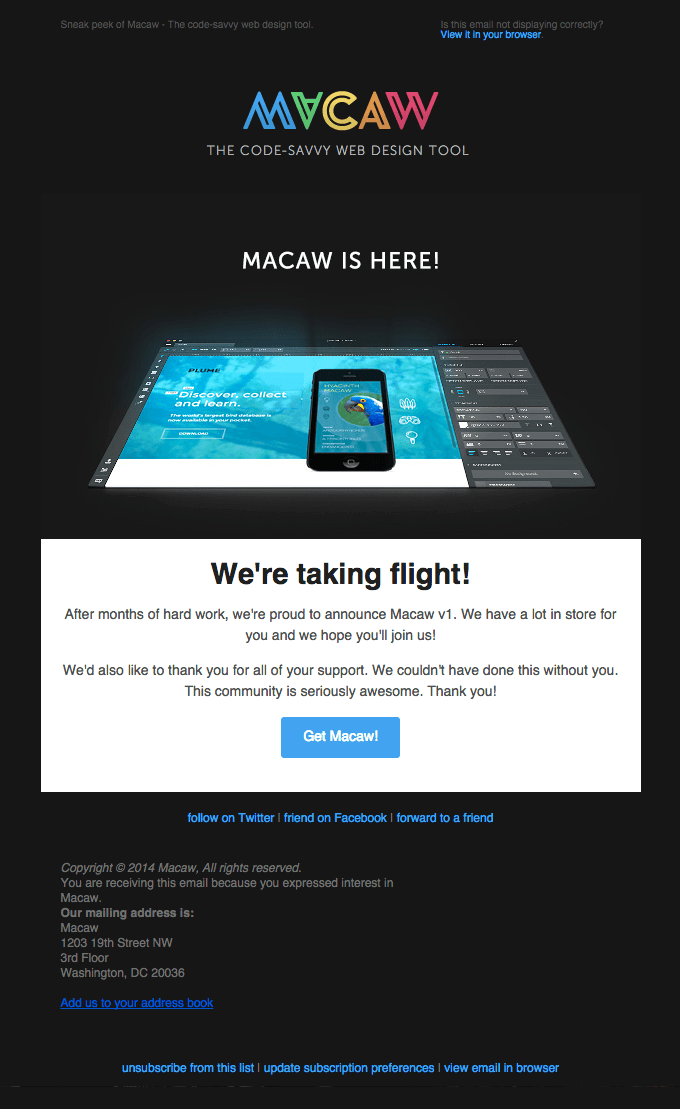 Macaw is here!