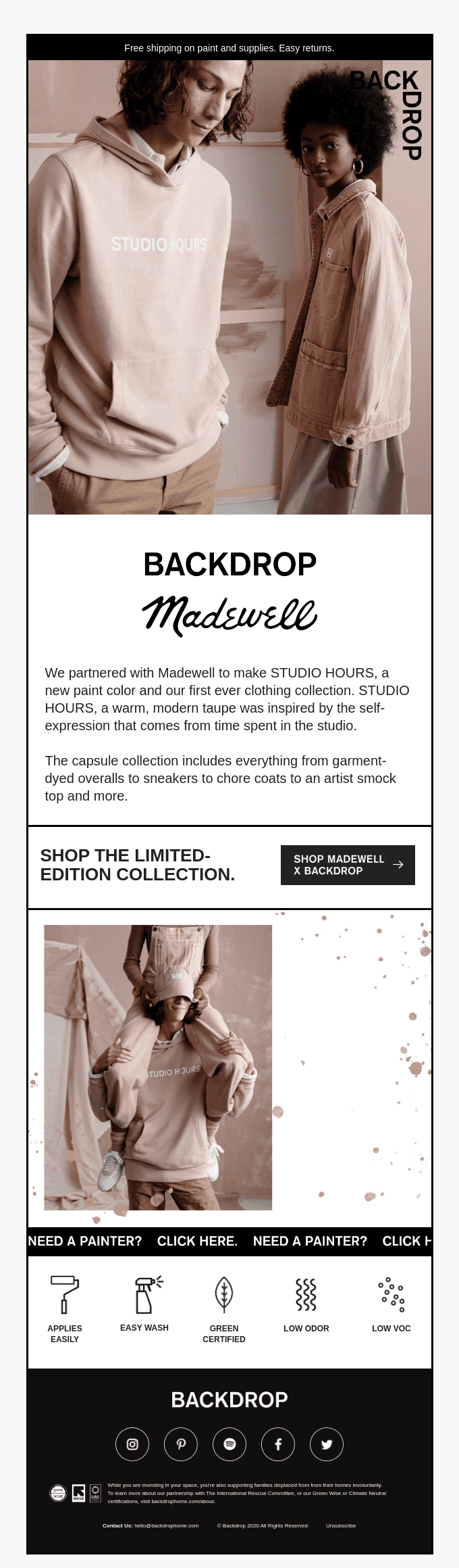 MADEWELL X BACKDROP