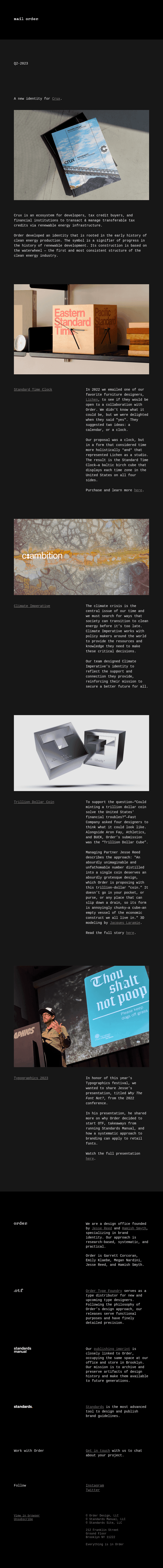 MAIL ORDER / Q2-2023