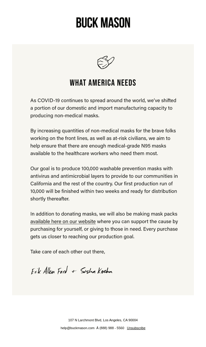 Masks For America