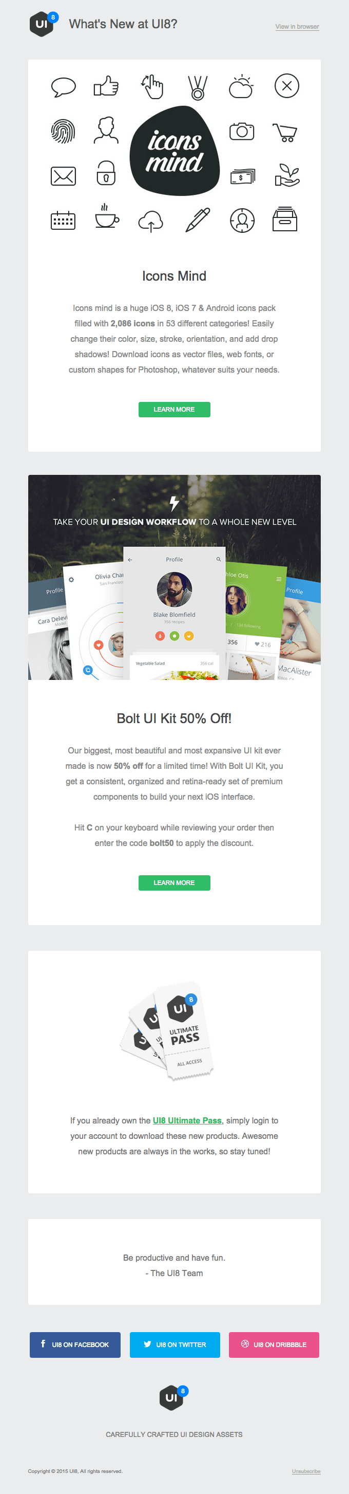 Massive new icon set + Bolt UI Kit 50% Off