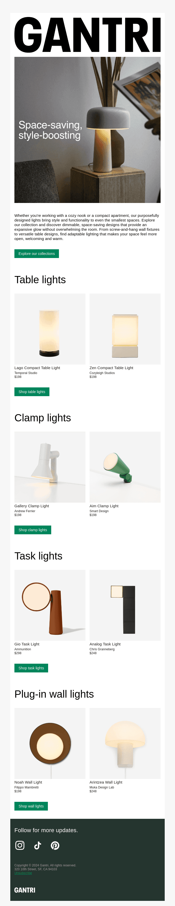 Maximize light in small spaces.