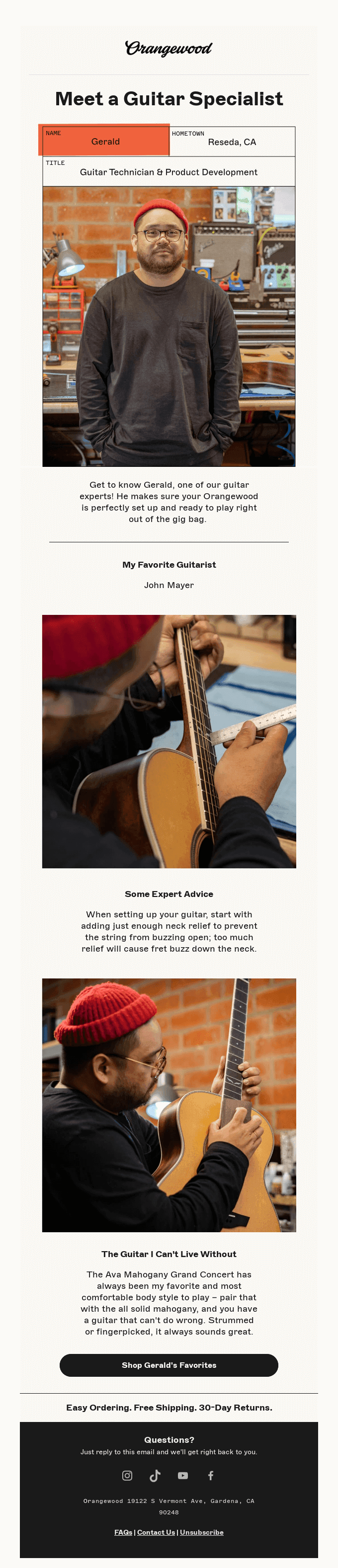 Meet a guitar tech