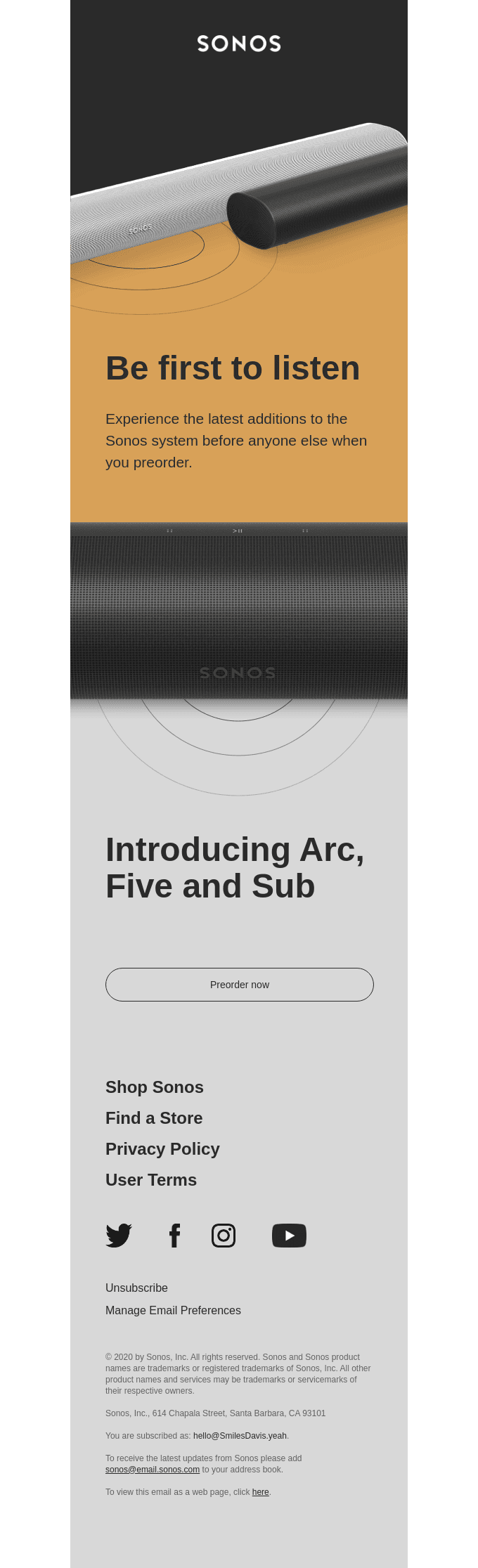 Meet Arc, Five and Sub
