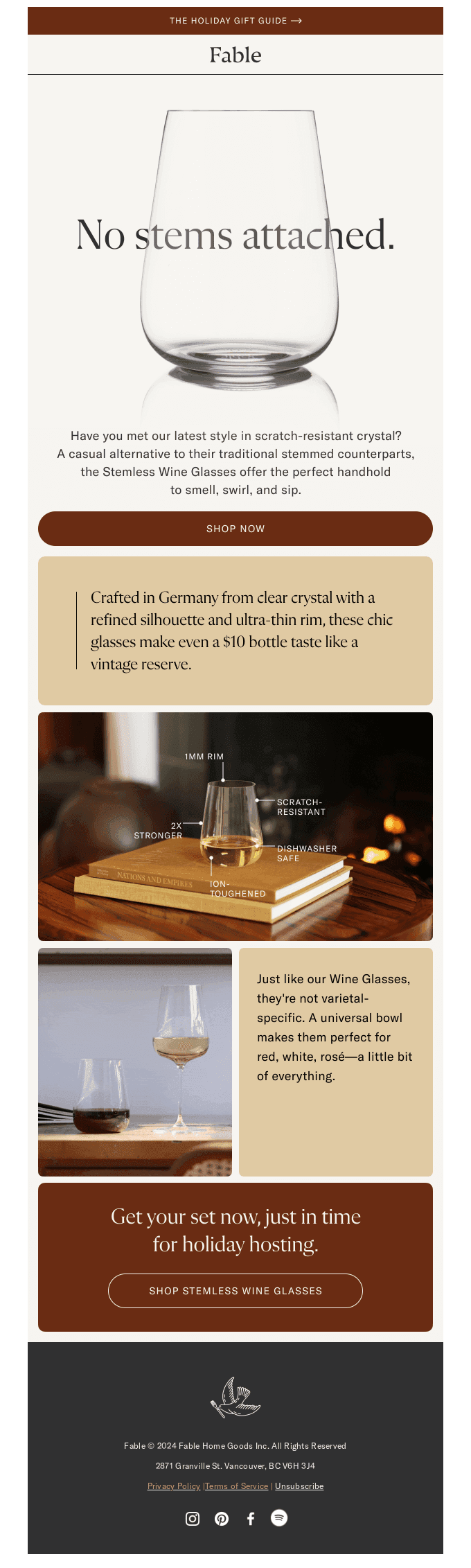 Meet Stemless Wine Glasses 🍷