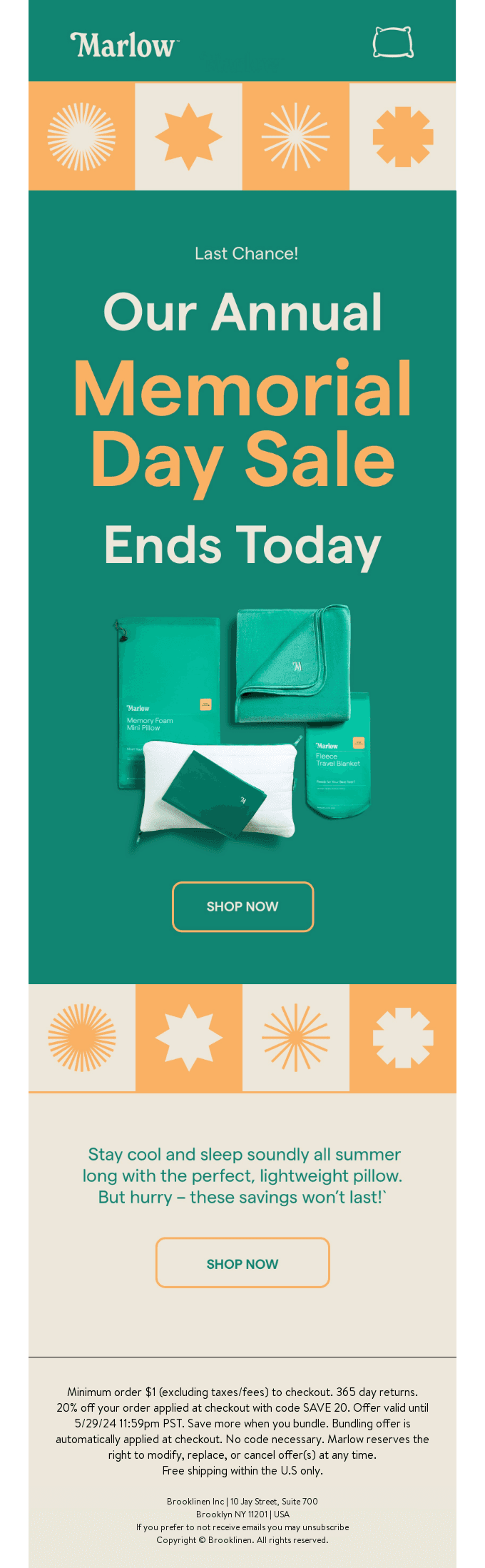 Memorial Day Sale Ends Today!