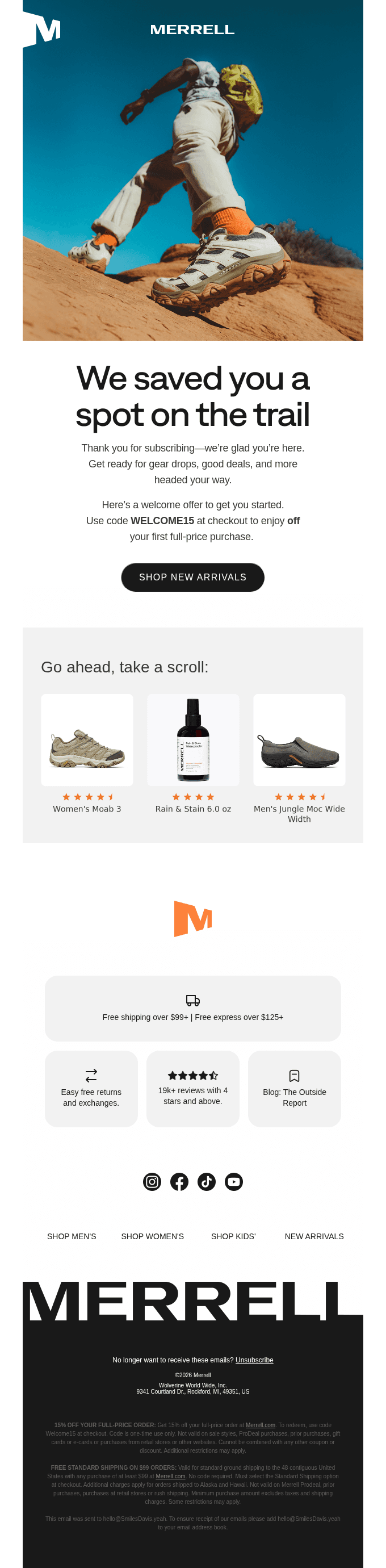 Welcome to Merrell
