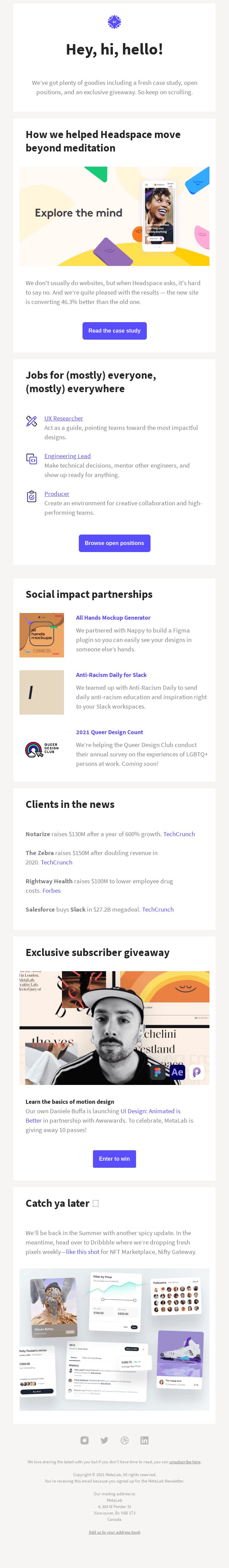 MetaLab Quarterly