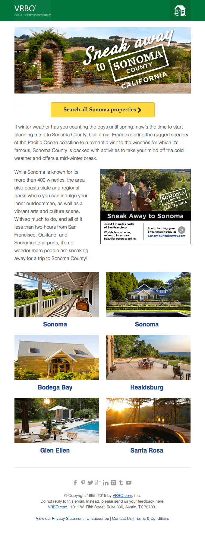 Take A Mid-Winter Break in Sonoma