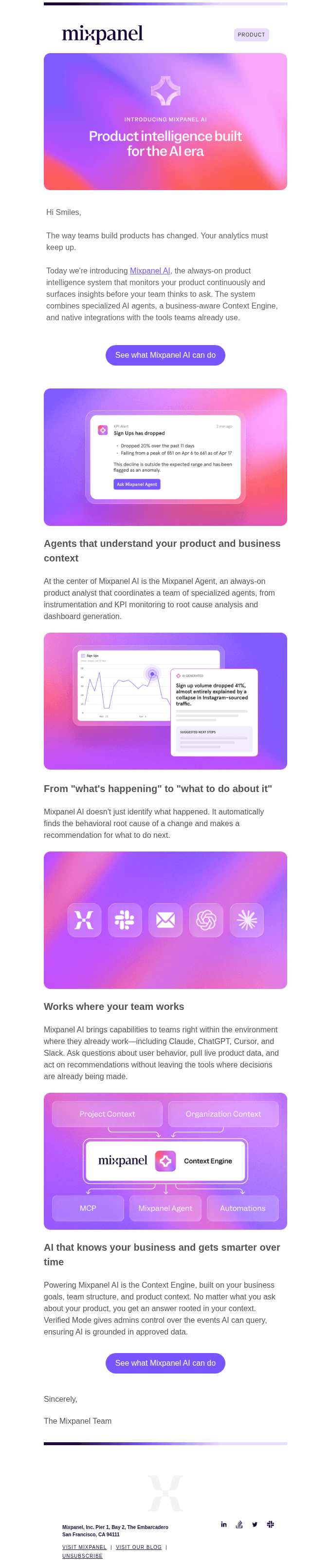 Introducing Mixpanel AI: Always-on product intelligence for your team