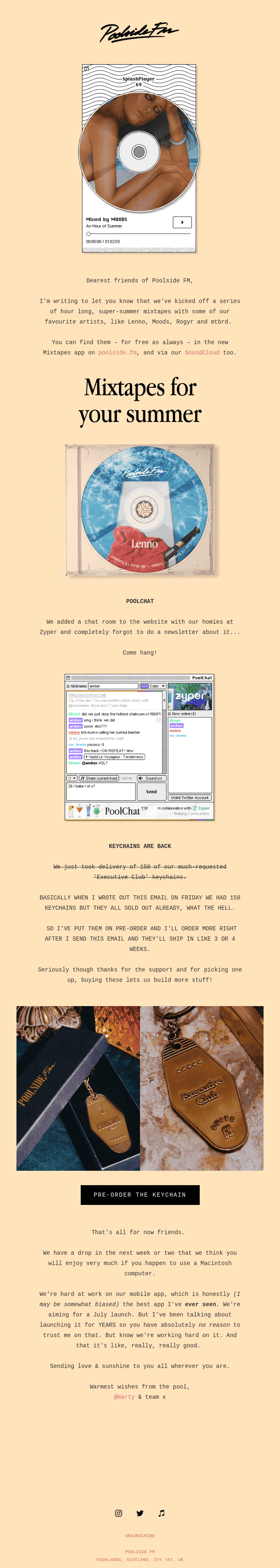 📀 Mixtapes •  PoolChat •  Keychains  💦