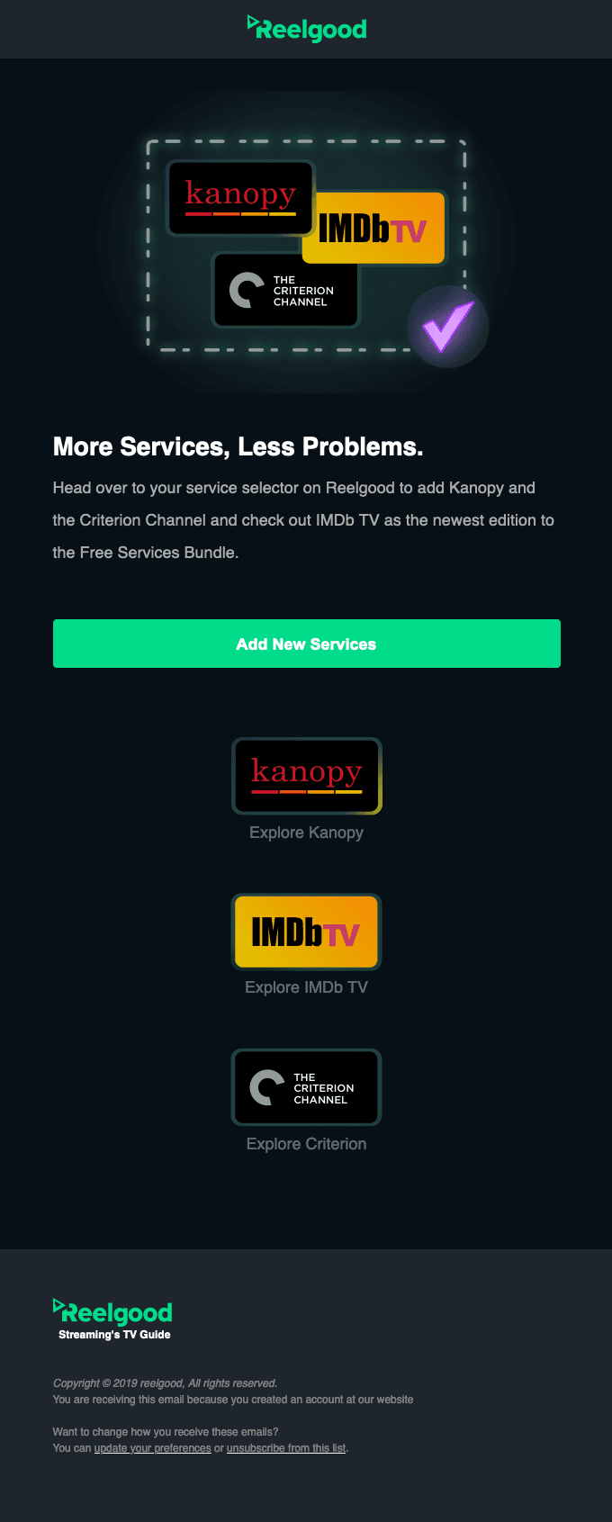 More Services, Less Problems