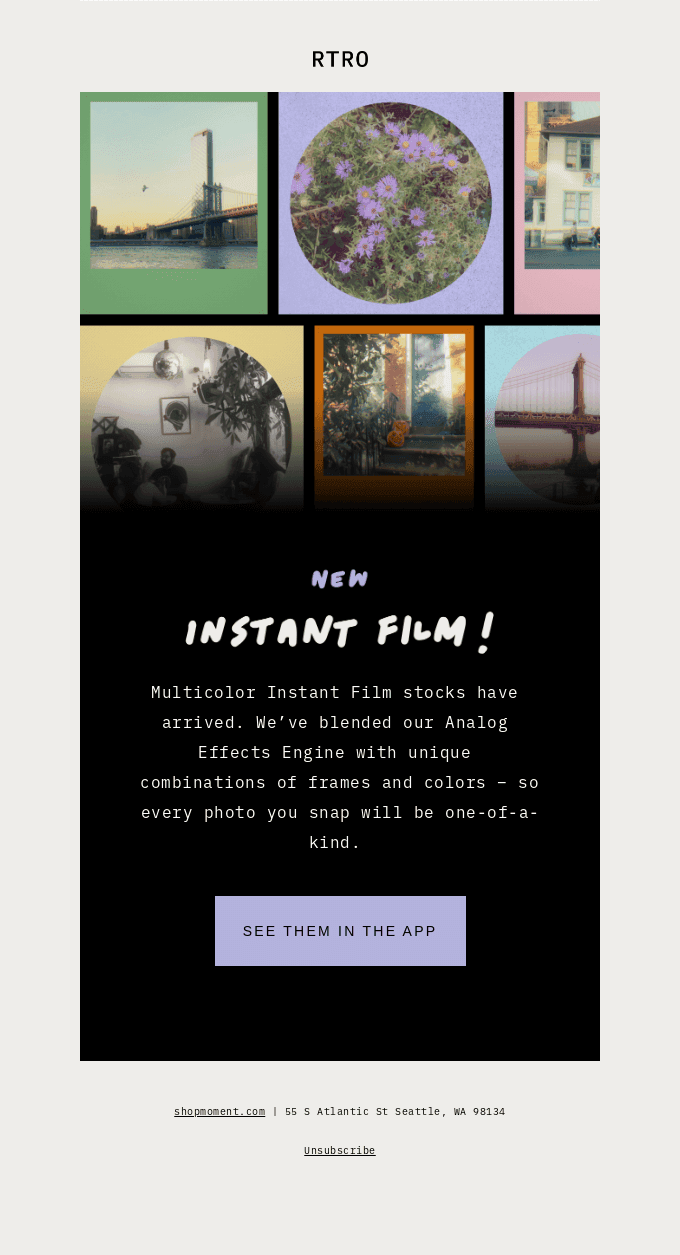 Multicolor Instant Film