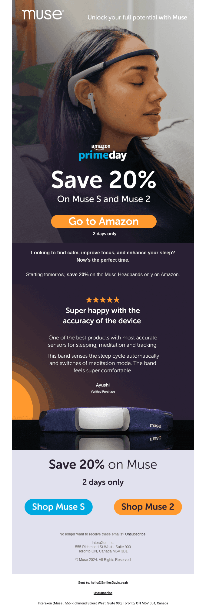 📣 Muse is on sale on Prime Day