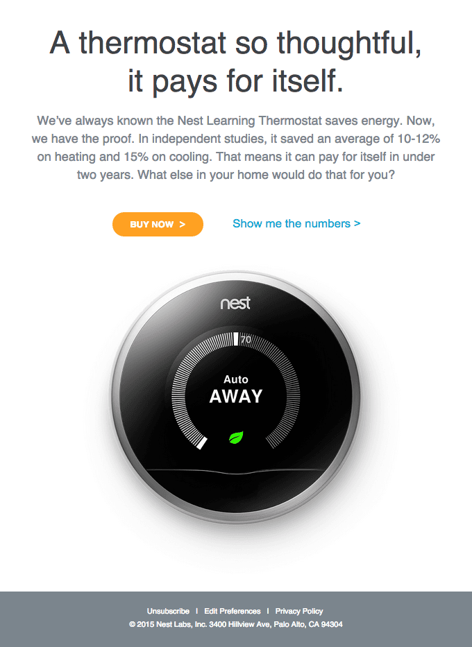 Nest saves energy. Period.