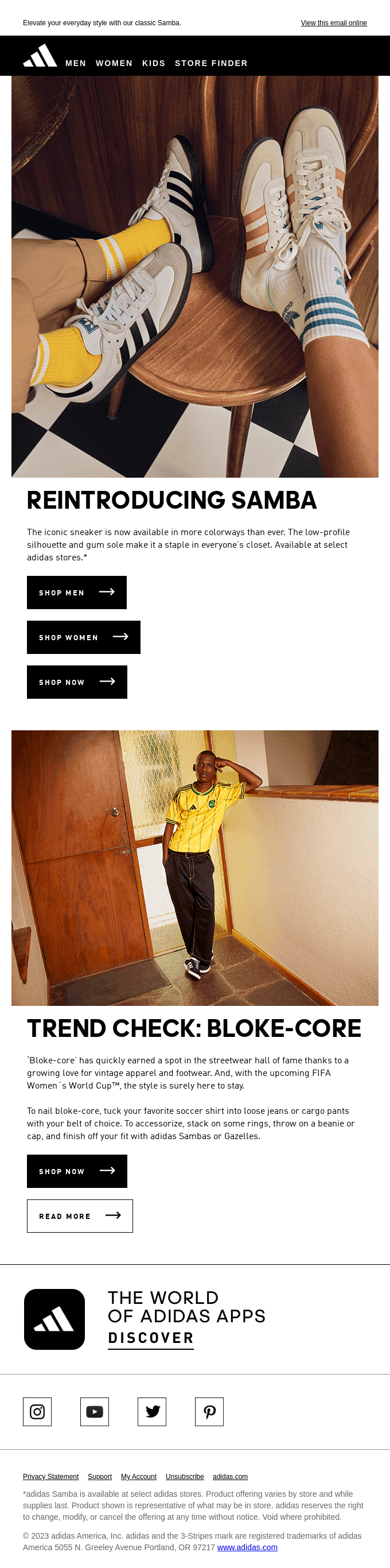 New Arrivals: Iconic Samba