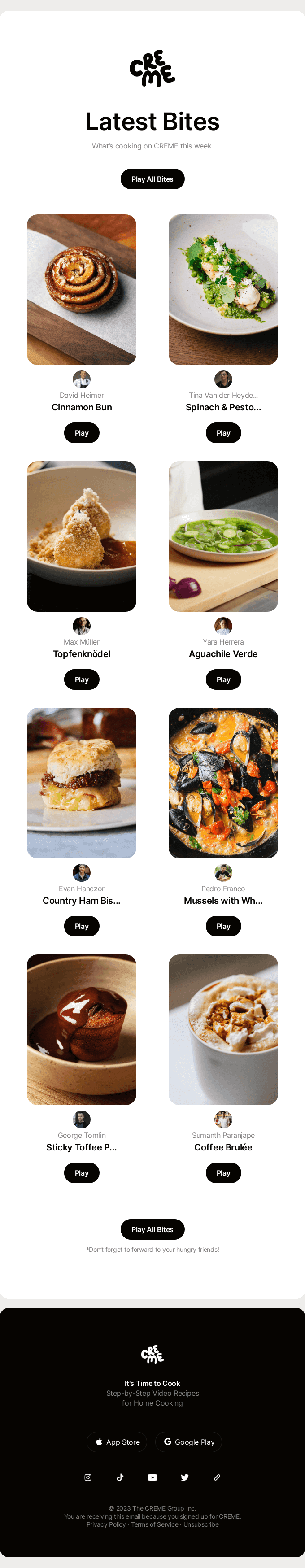New Bites on CREME