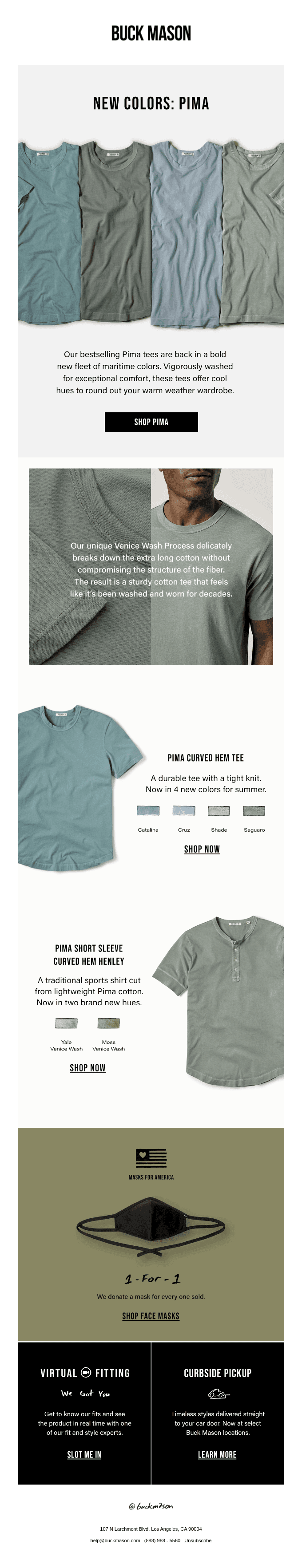 New Colors: The Pima Tee