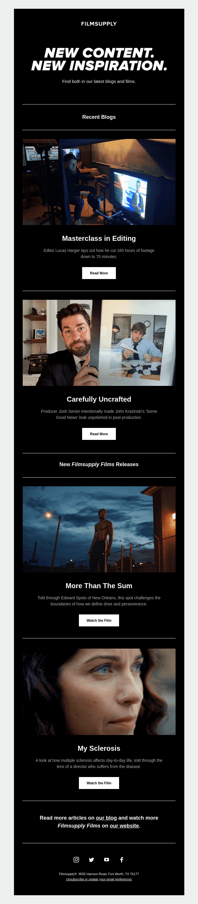 New Content. New Inspiration.