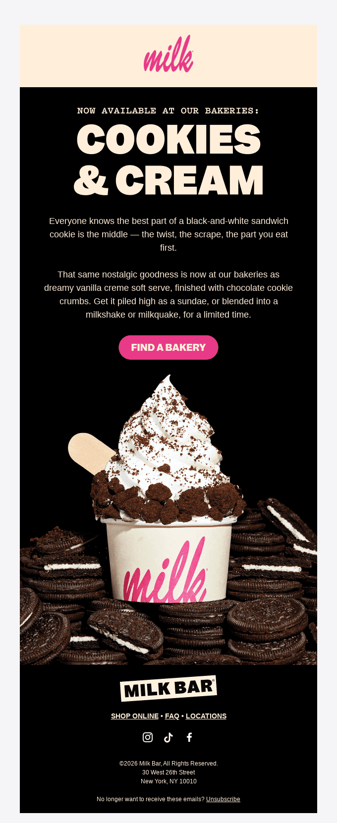 🍦 NEW: Cookies & Cream