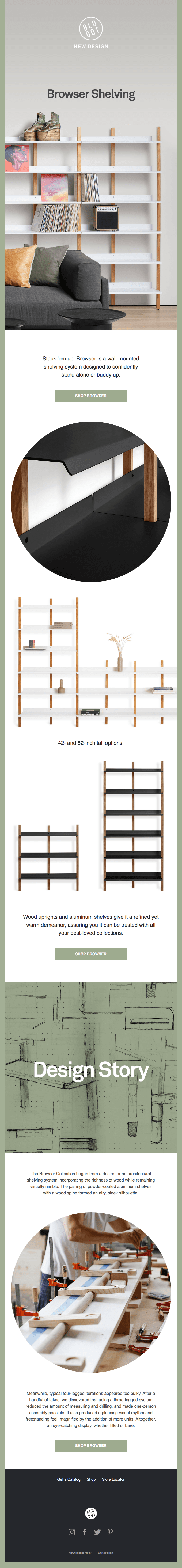 New Design | Browser Shelving