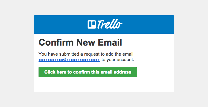 New Trello Email Address