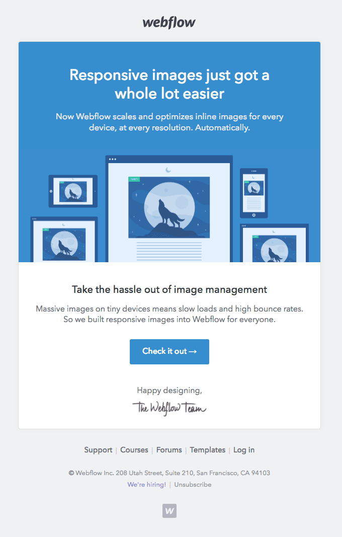 New feature responsive images