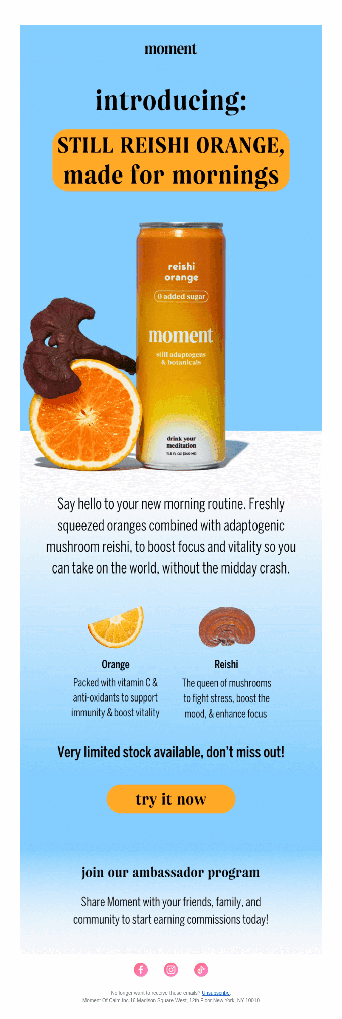 NEW FLAVOR ALERT 🍊🍄