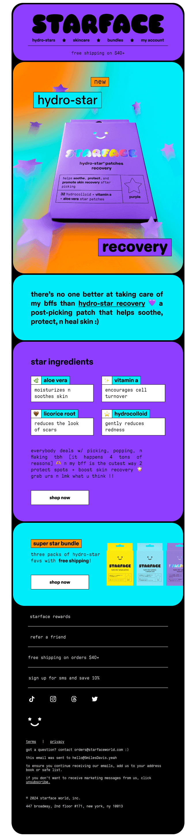 NEW: HYDRO-STAR RECOVERY 💜