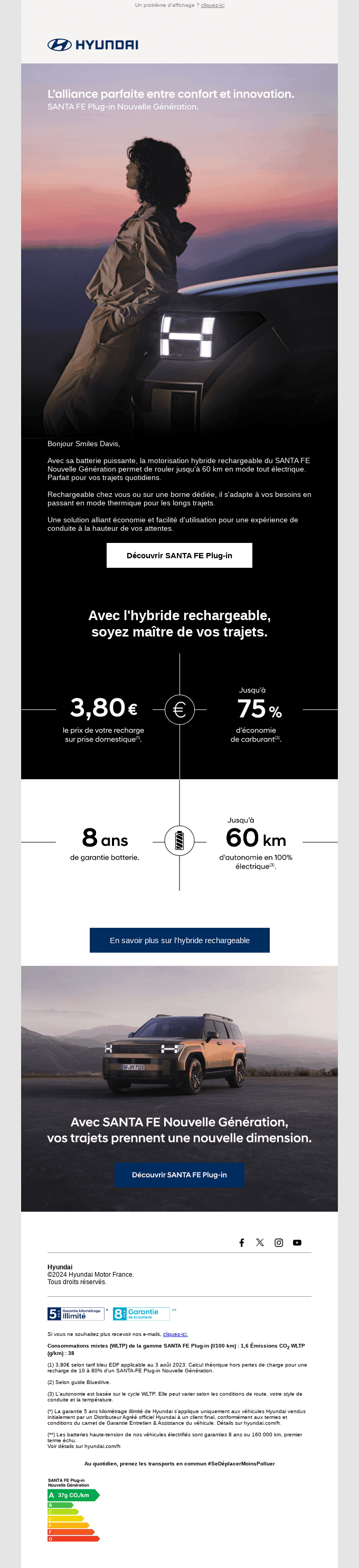 New Hyundai SANTA FE PHEV