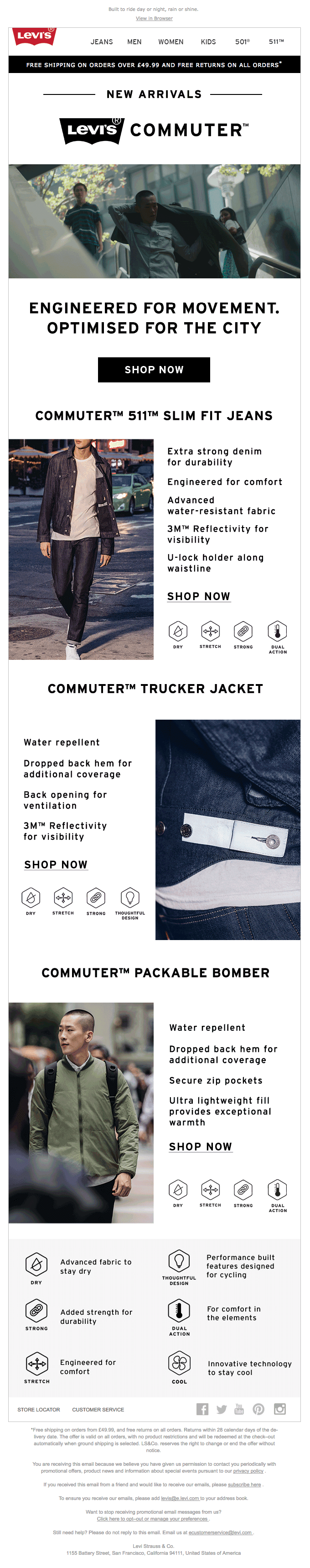 New in Levi’s® Commuter™
