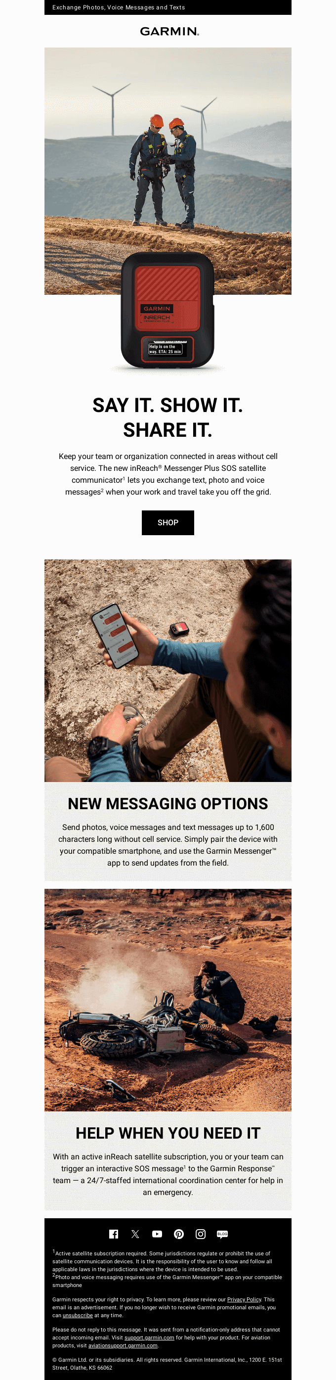 New: inReach Messenger Plus