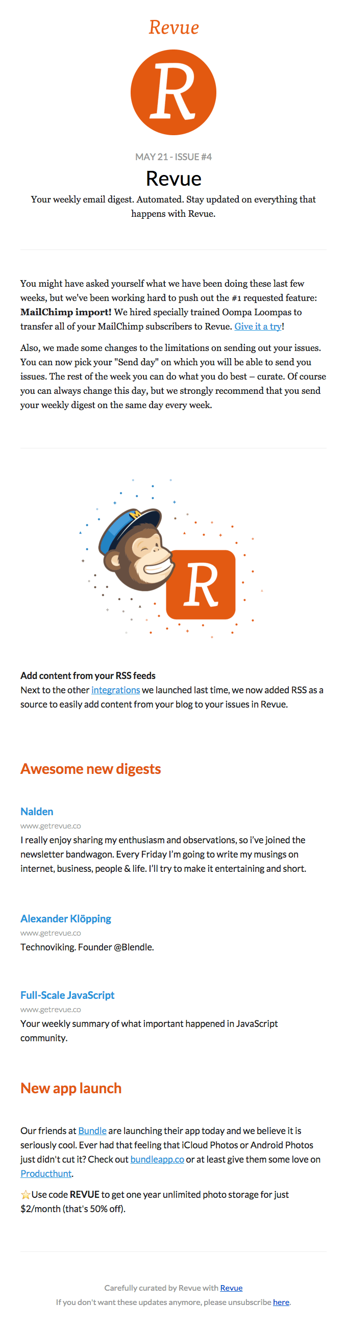 New! 🙈 MailChimp import