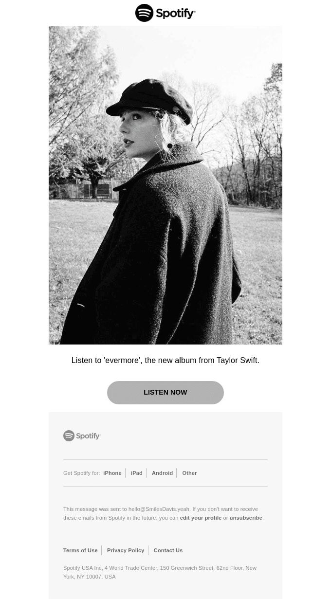 New music from Taylor Swift