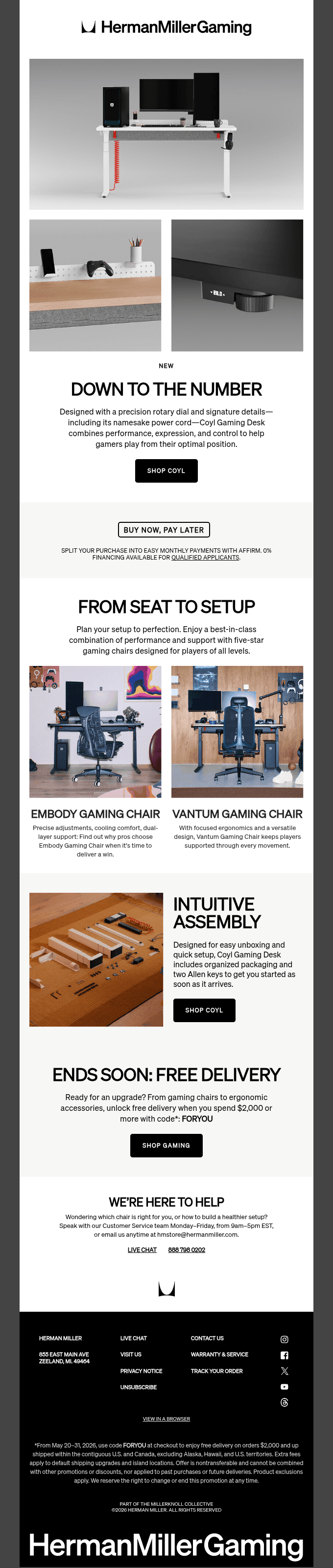 New: Our first-ever gaming desk