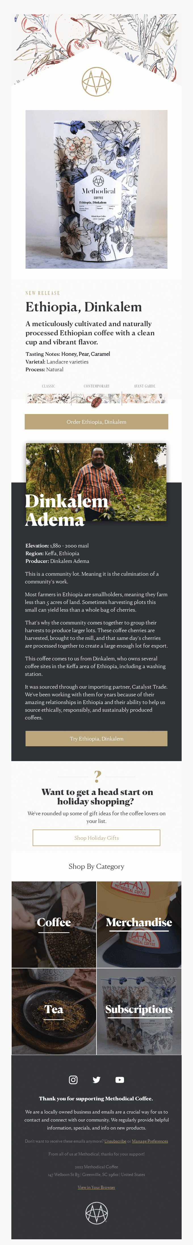 ☕️ New Release: Ethiopia, Dinkalem 🇪🇹