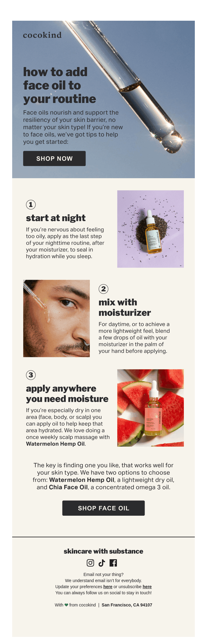New to face oils?