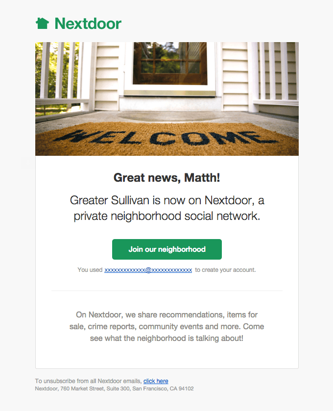 Great news! Nextdoor Is Available for Your Neighborhood
