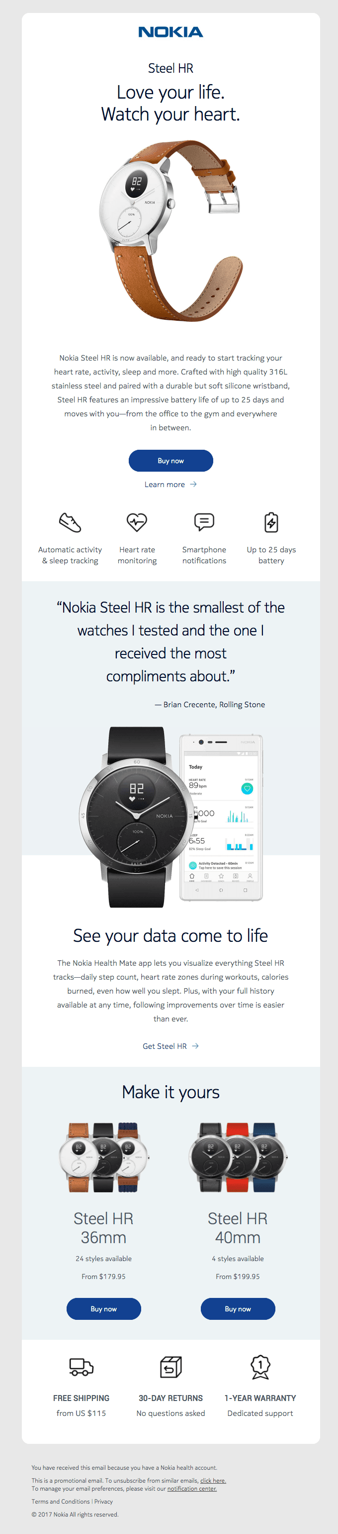 Nokia Steel HR has arrived