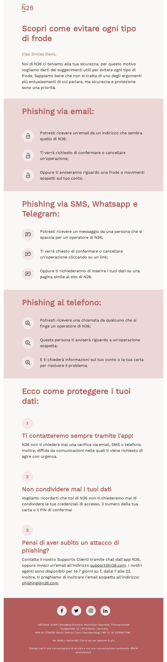 Non abbassare la guardia!