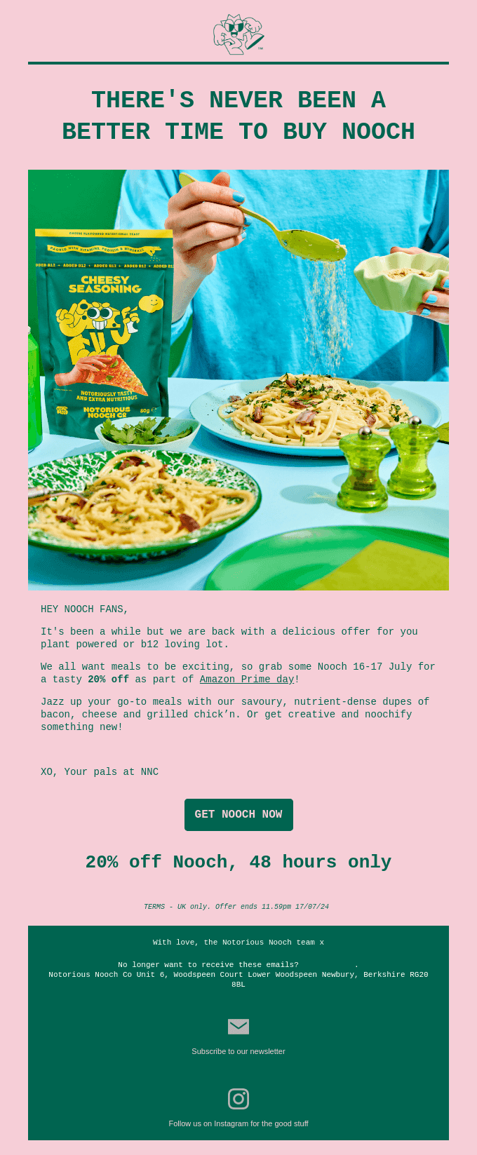 😎Nooch fans: 48 hour discount😎