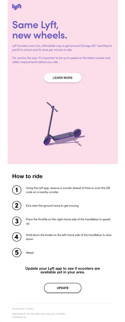 Now arriving: Lyft Scooters