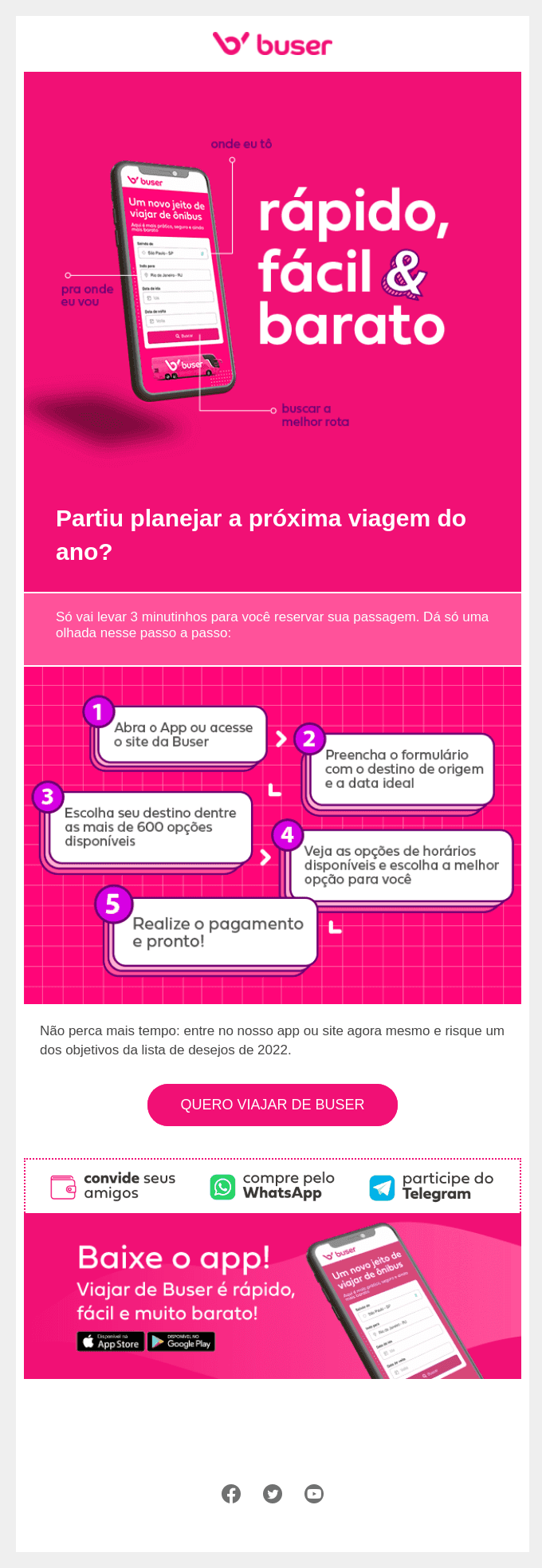 O jeito mais fácil de viajar! 🚌