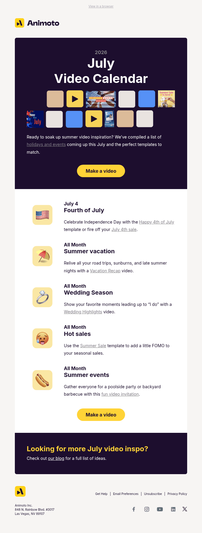 Oh, hello, July!