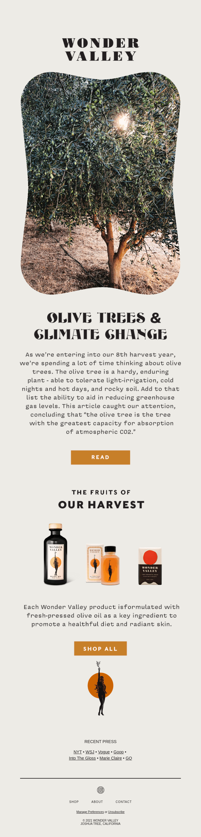 Olive Trees & Climate Change