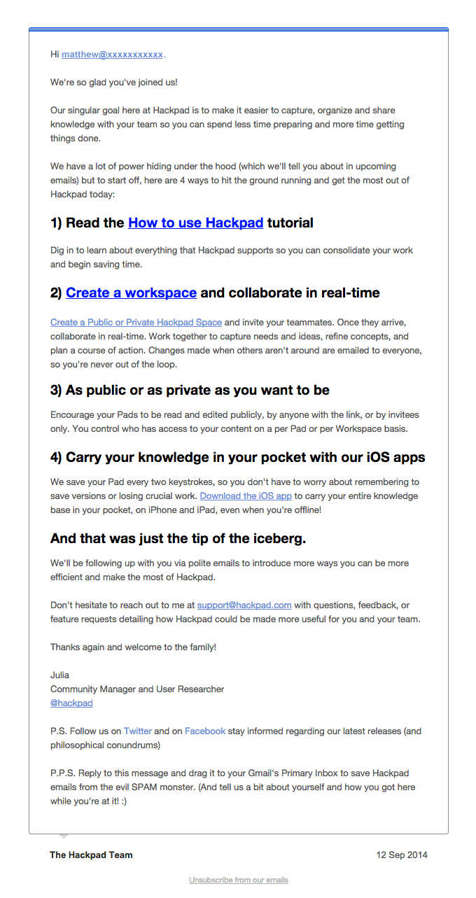 Welcome to Hackpad! Here are 4 ways to bolster your productivity today
