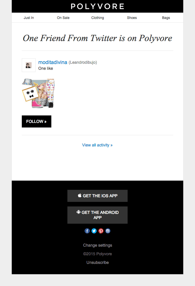 One Friend From Twitter is on Polyvore