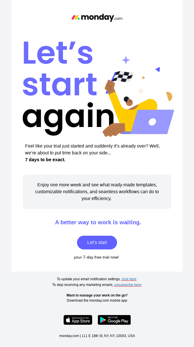 One more week of monday.com, on us