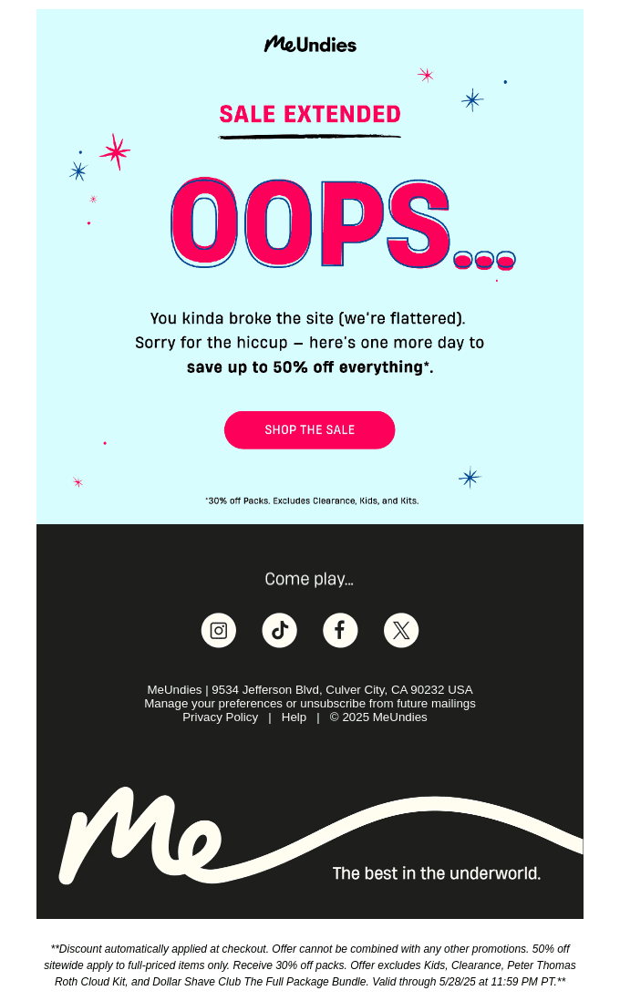 Oops... You Broke the Site 😅